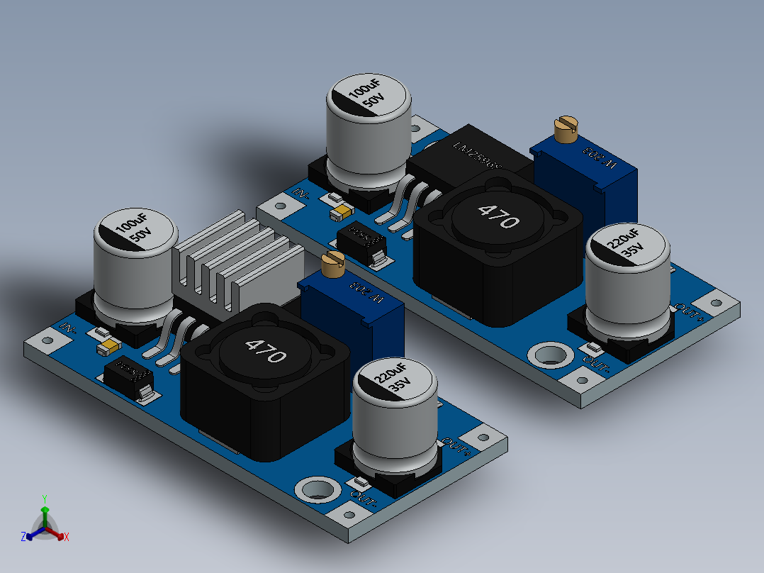 电路板、主板(174)正等轴测图