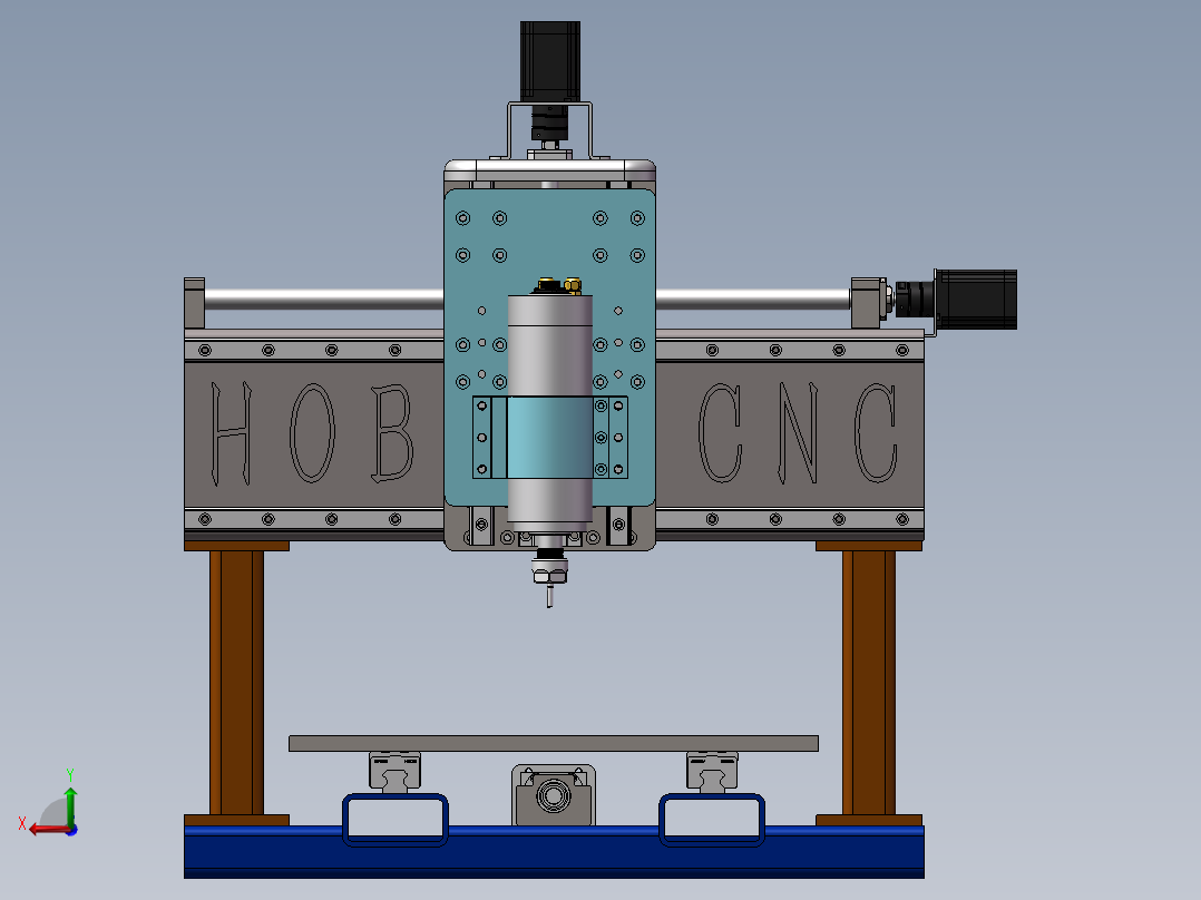 CNC数控雕刻机后视图
