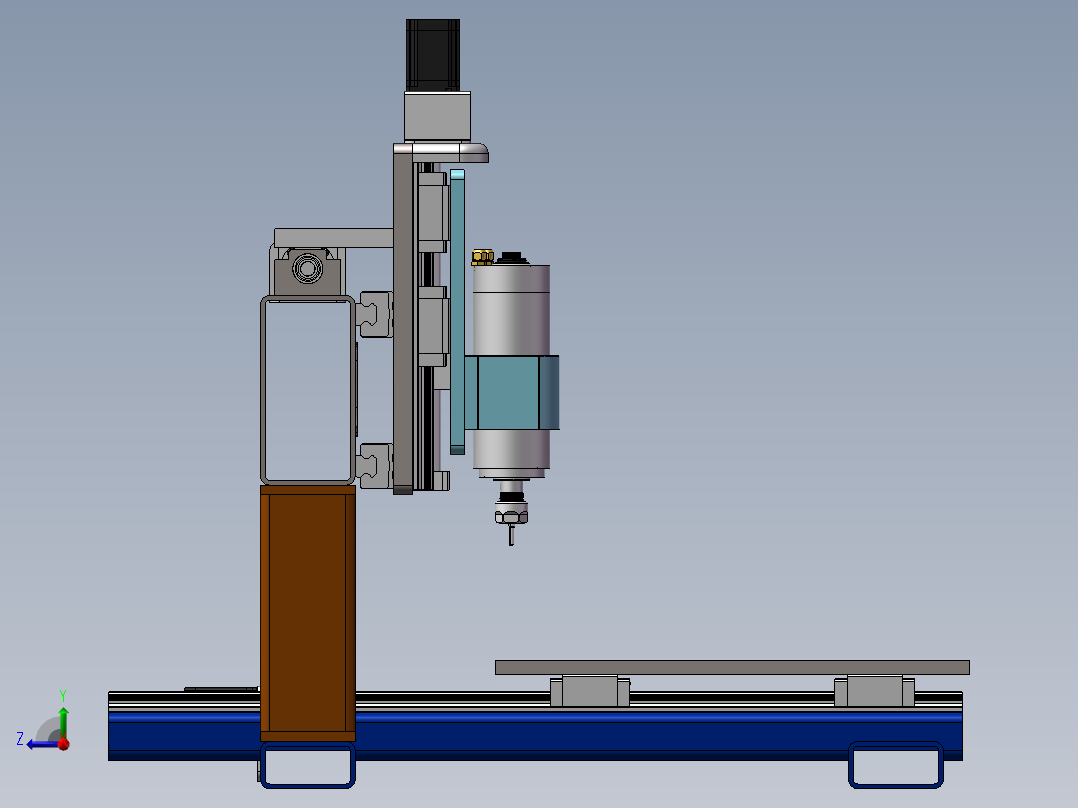 CNC数控雕刻机右视图