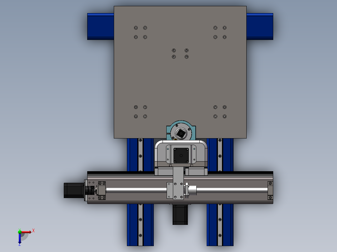 CNC数控雕刻机俯视图
