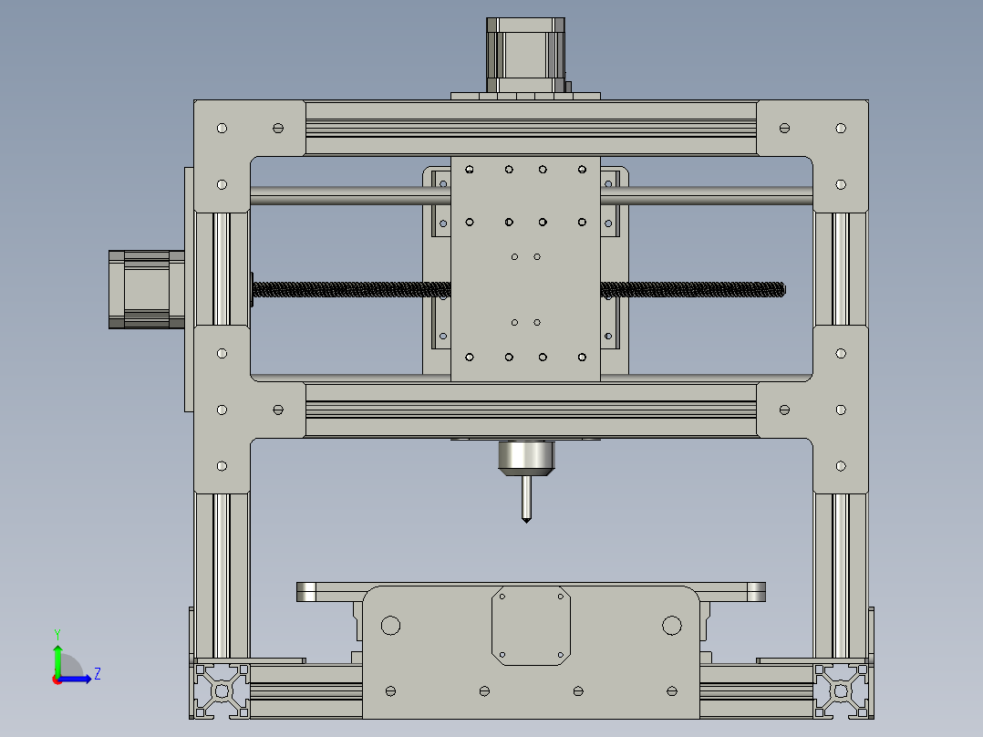 B2004641-PCB 数控铣床左视图