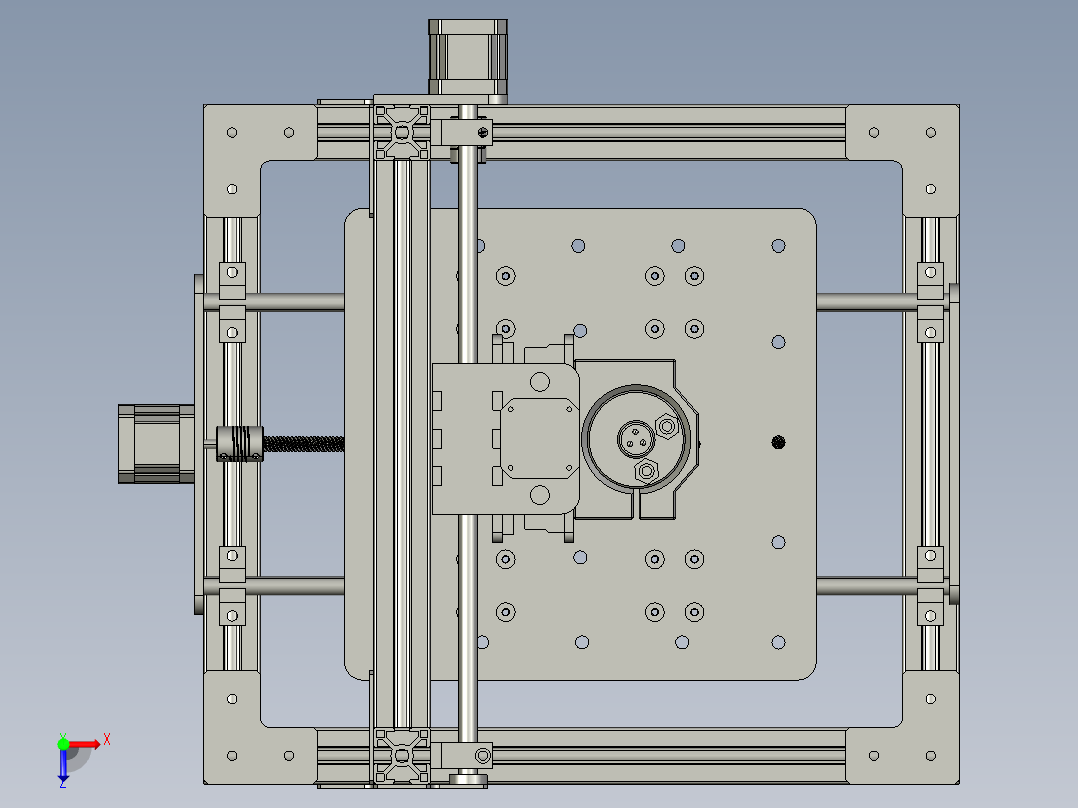 B2004641-PCB 数控铣床俯视图