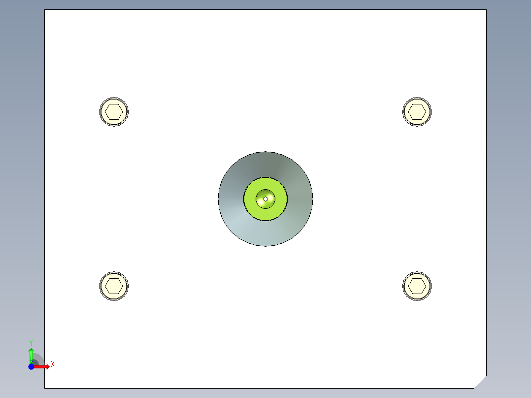 纸巾盒边框（两板模）前视图