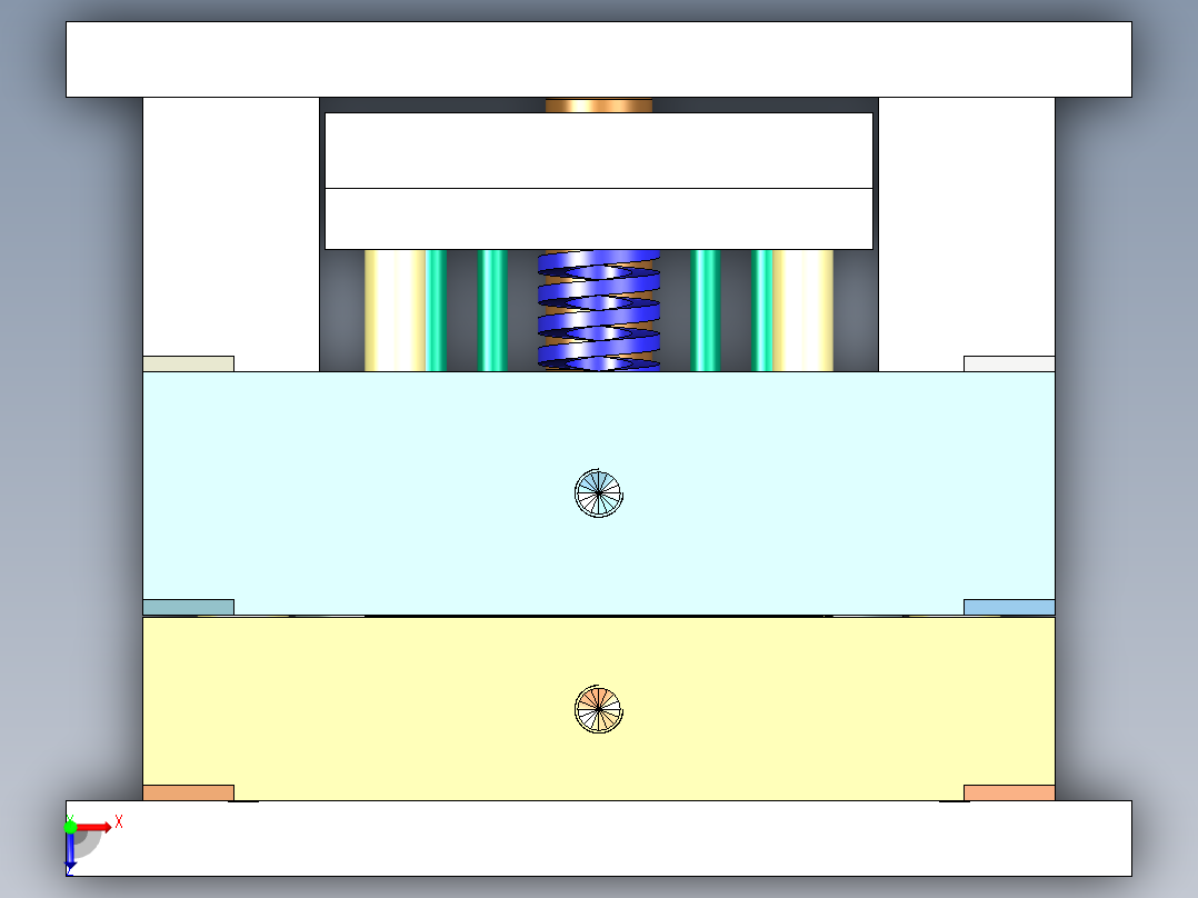 纸巾盒边框（两板模）俯视图