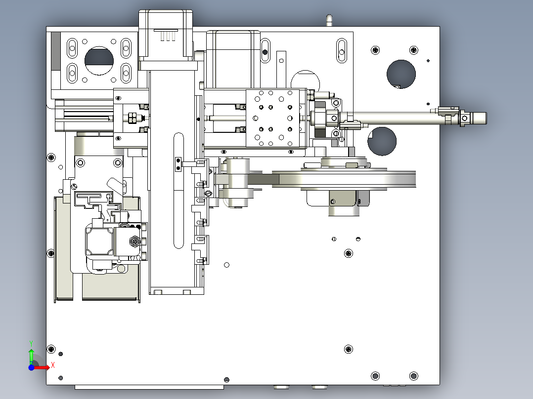 自动贴胶设备前视图