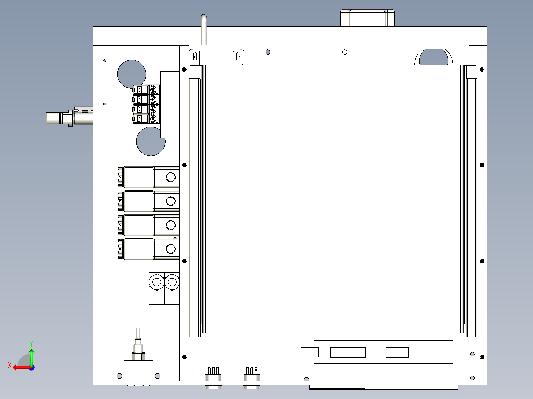 自动贴胶设备后视图