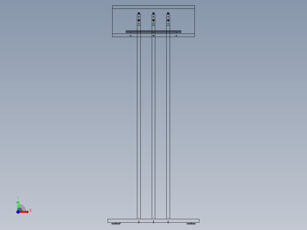 控制台 操作台lectern-vpl001v1-1836-模型格式为 stp igs前视图
