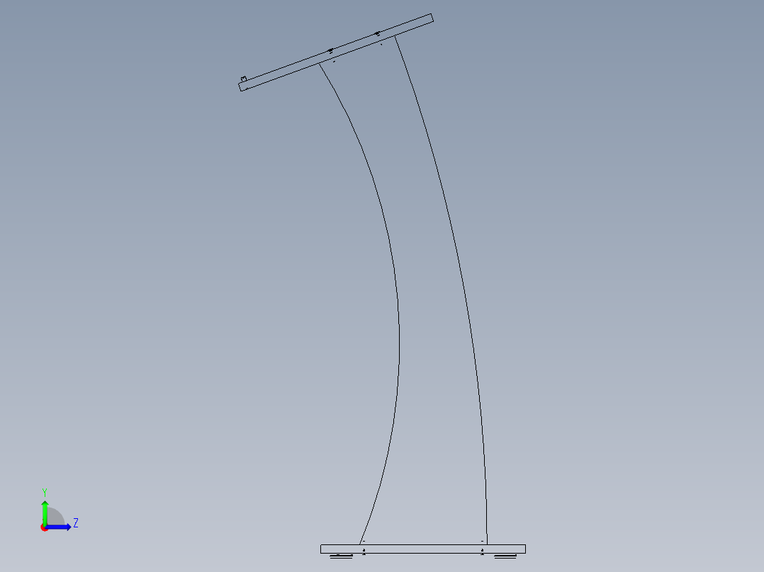 控制台 操作台lectern-vpl001v1-1836-模型格式为 stp igs左视图
