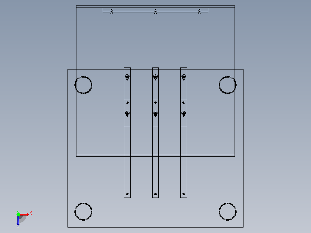控制台 操作台lectern-vpl001v1-1836-模型格式为 stp igs俯视图