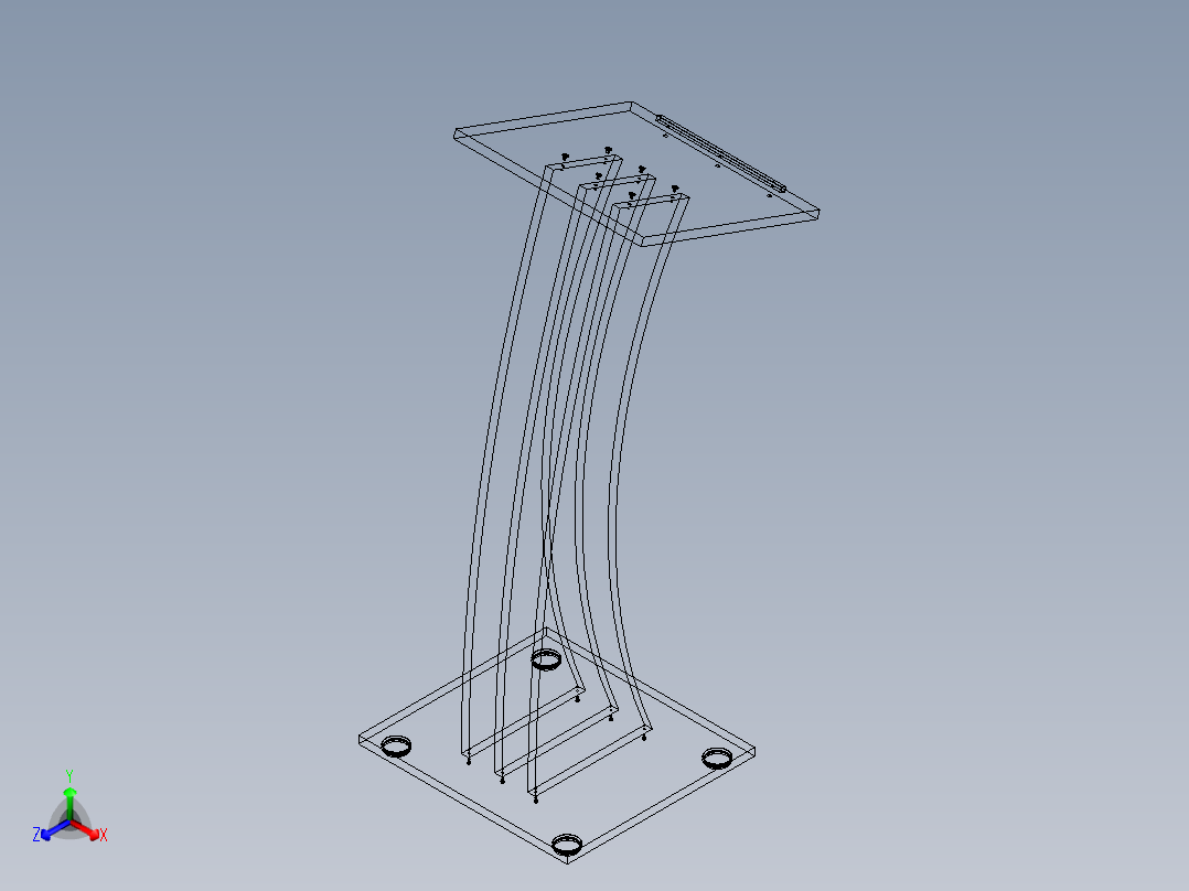 控制台 操作台lectern-vpl001v1-1836-模型格式为 stp igs正等轴测图