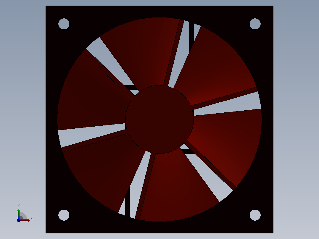 笔记本电脑散热风扇12前视图