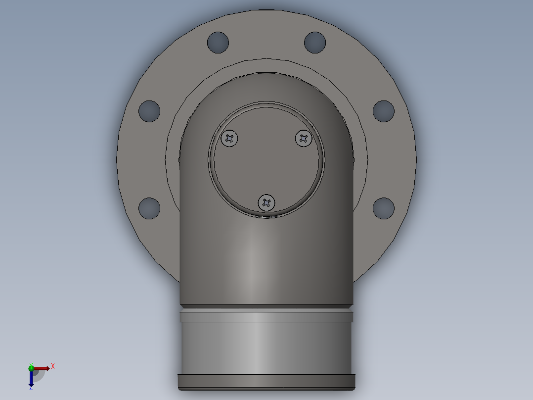 AVV3SST液空化学顺序蒸汽排放阀-俯视图