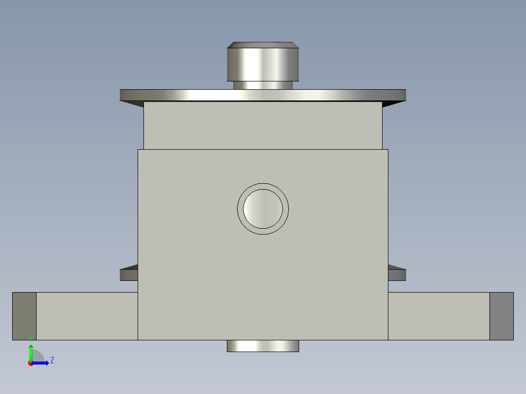 Y轴带轮张紧座组合左视图