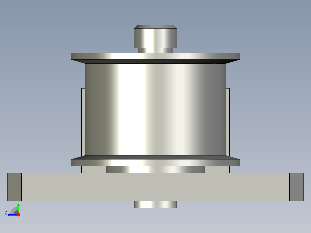Y轴带轮张紧座组合右视图