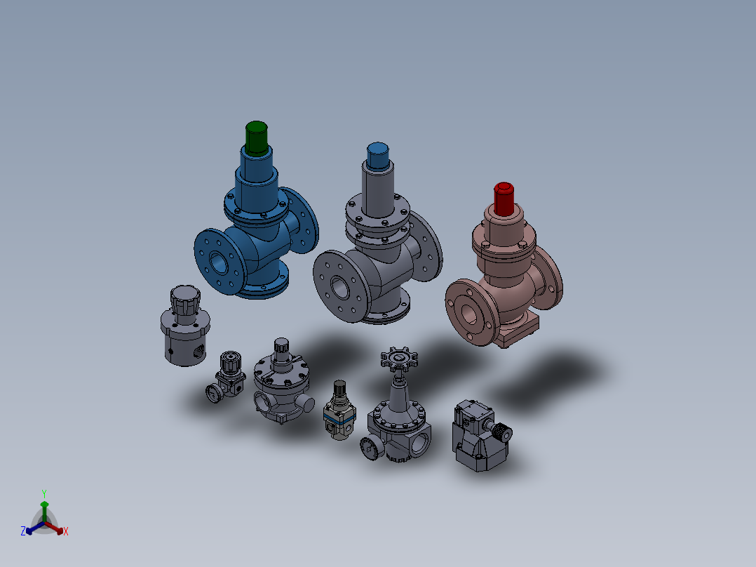 1683867-减压阀正等轴测图