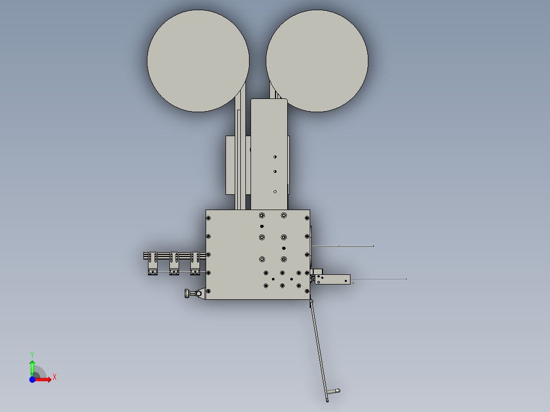 穿钉扣机构-副本前视图