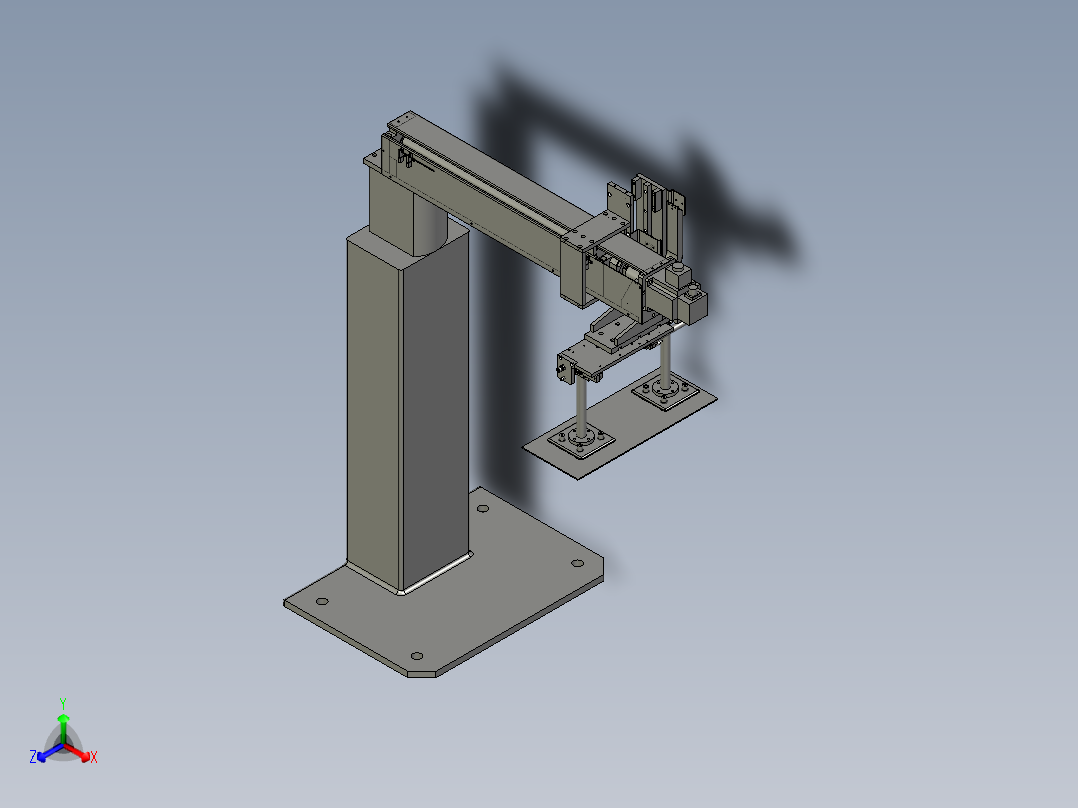 高效高稳定性的紧凑型板材抓手正等轴测图
