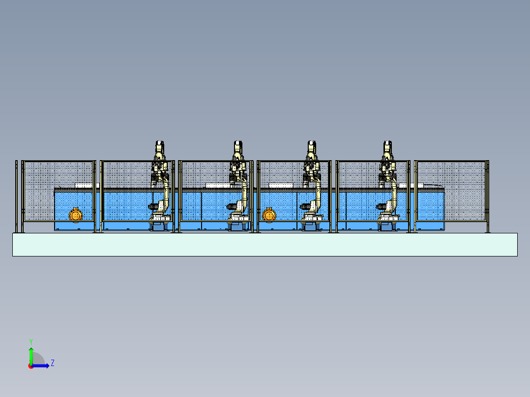 钣金总成焊接工作站设计左视图