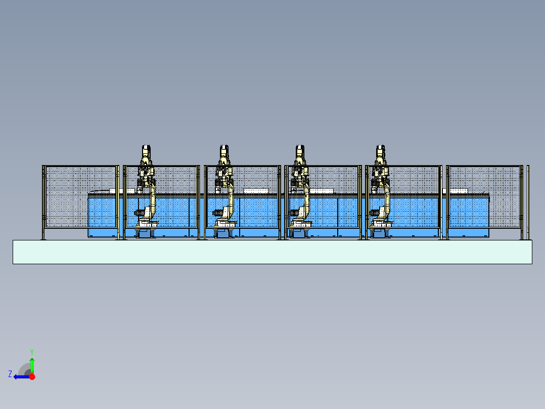 钣金总成焊接工作站设计右视图