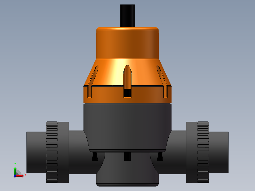 VALVE-ANGLE_DN40_PN10_U-PVC前视图