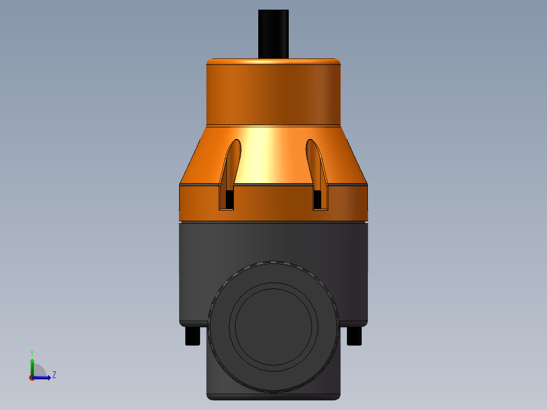 VALVE-ANGLE_DN40_PN10_U-PVC左视图