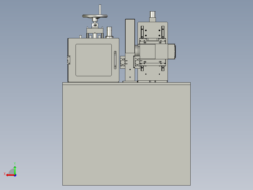 牵引机装配体g后视图
