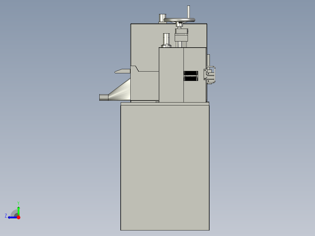 牵引机装配体g右视图