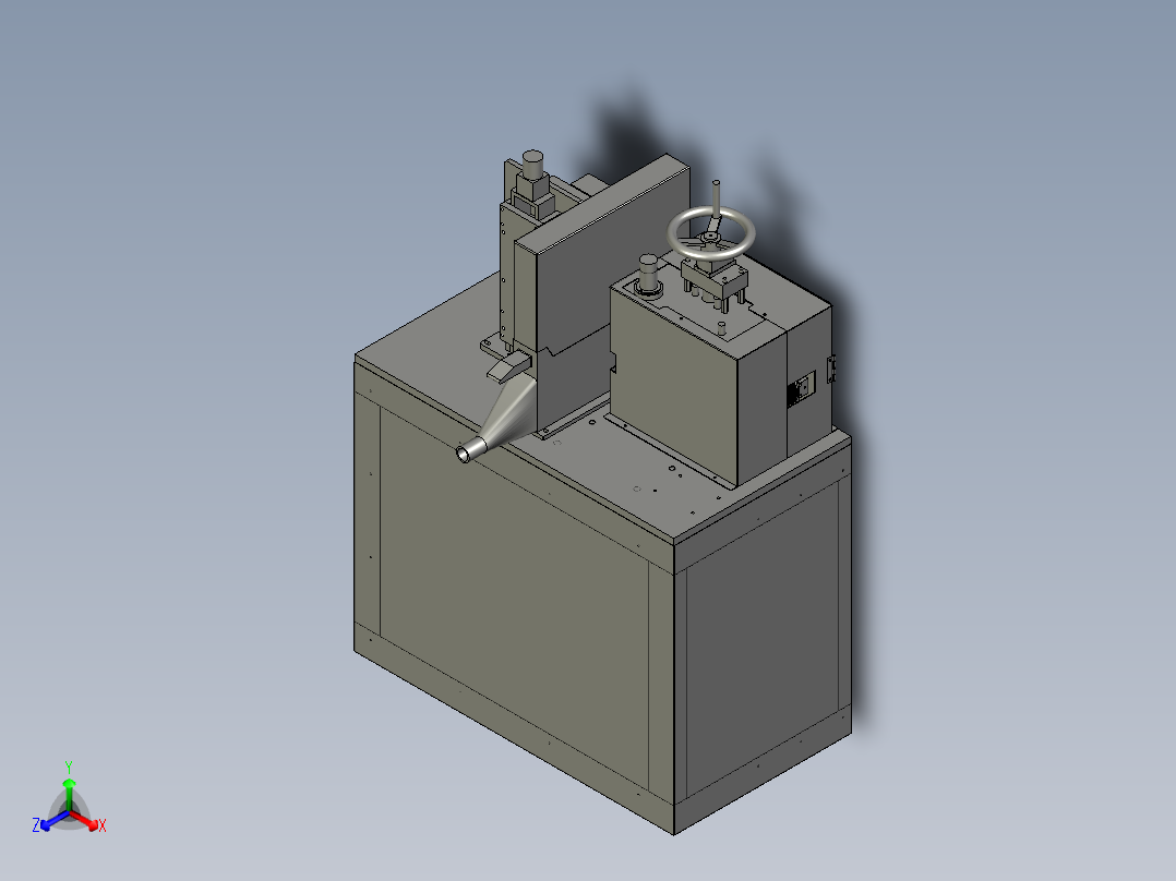 牵引机装配体g正等轴测图