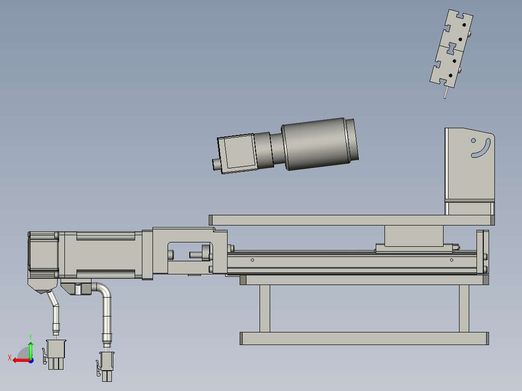 检测相机后视图