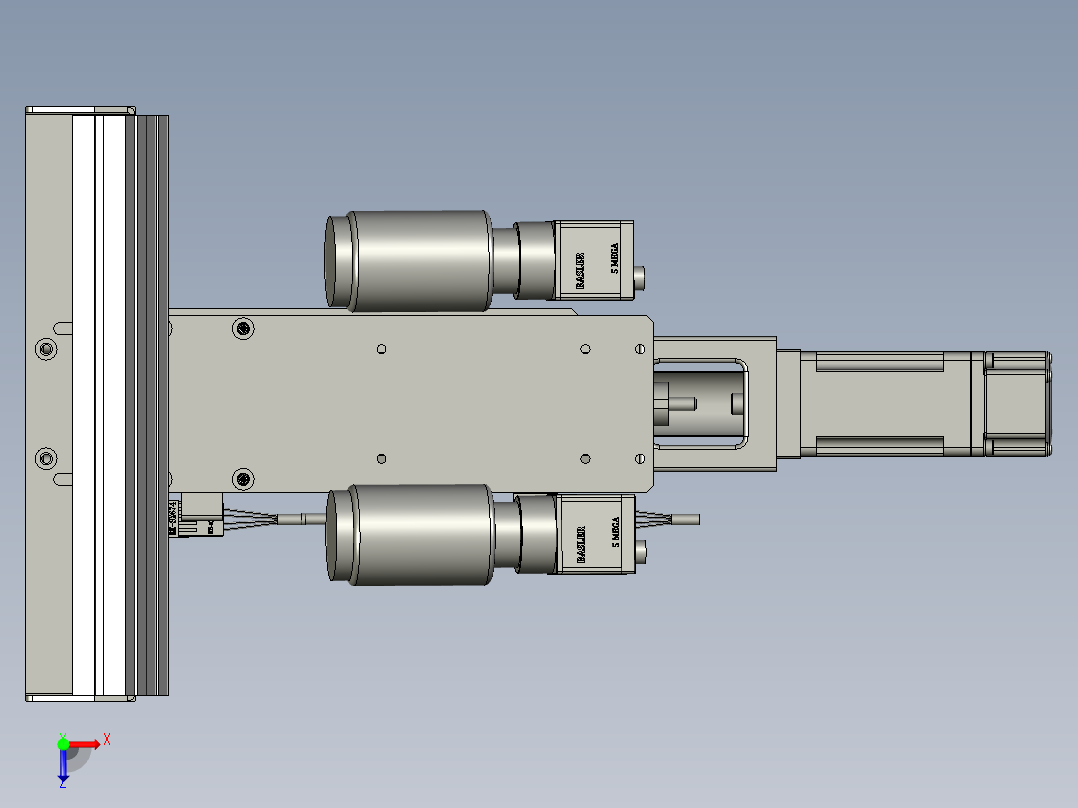 检测相机俯视图