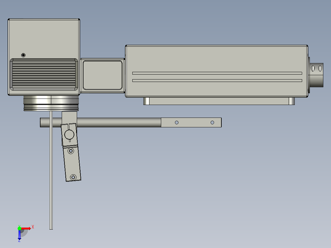 激光器装配体00333俯视图