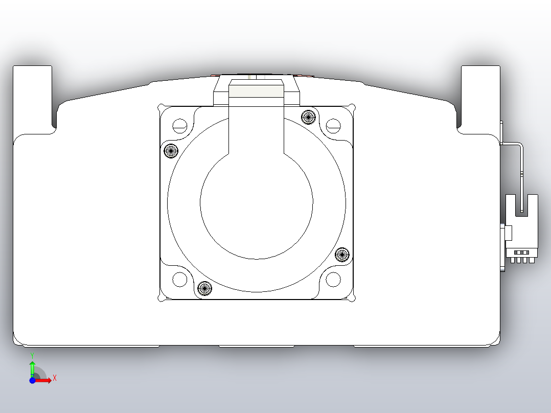 日规模组半封闭丝杆TPA-HNR-202D-2510C-L650-M-Y-P75-N3前视图