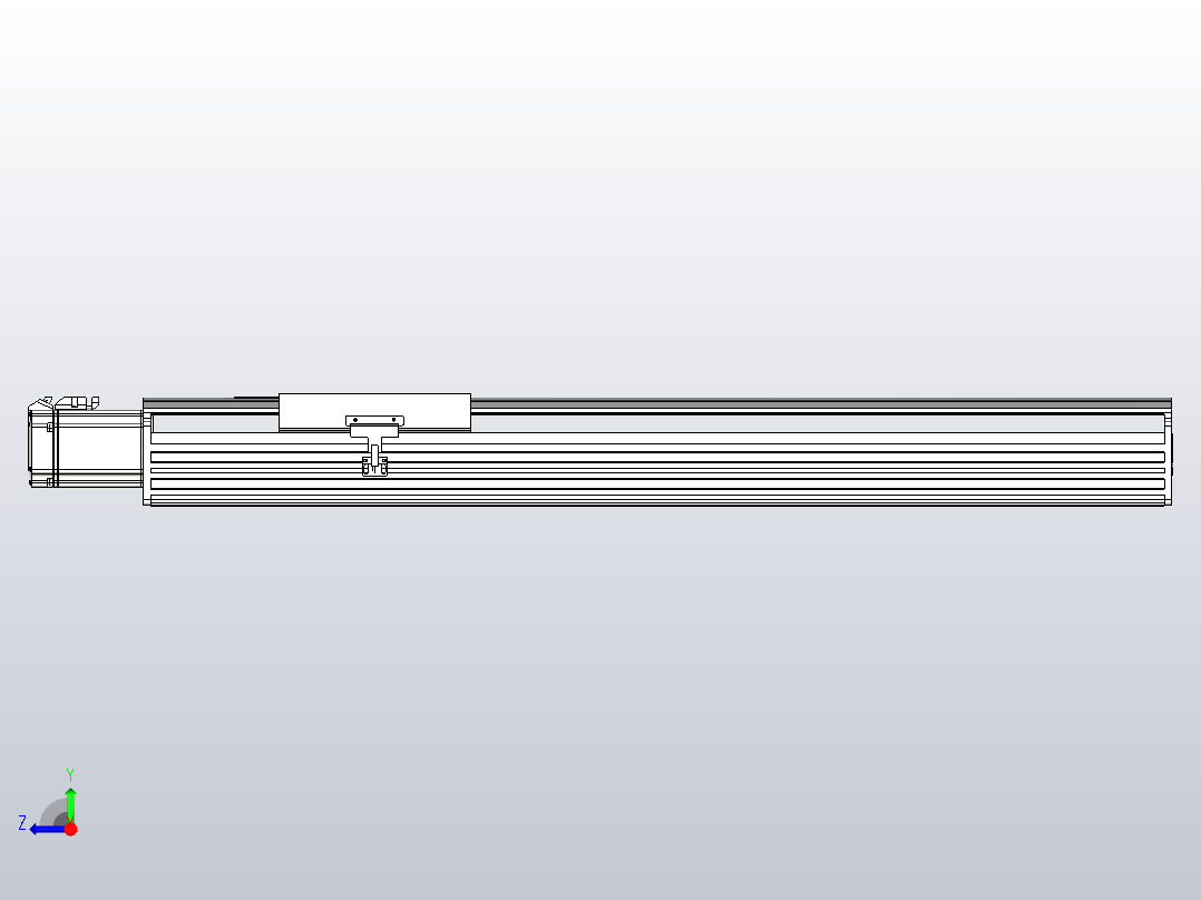 日规模组半封闭丝杆TPA-HNR-202D-2510C-L650-M-Y-P75-N3右视图