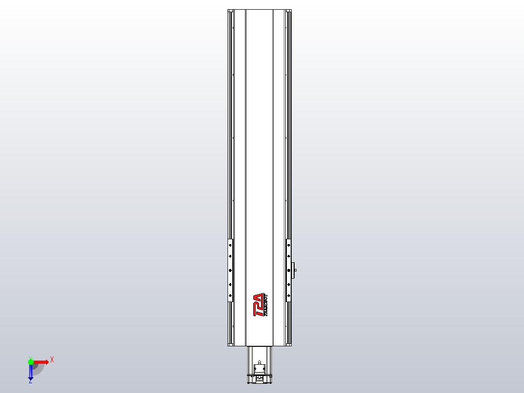 日规模组半封闭丝杆TPA-HNR-202D-2510C-L650-M-Y-P75-N3俯视图