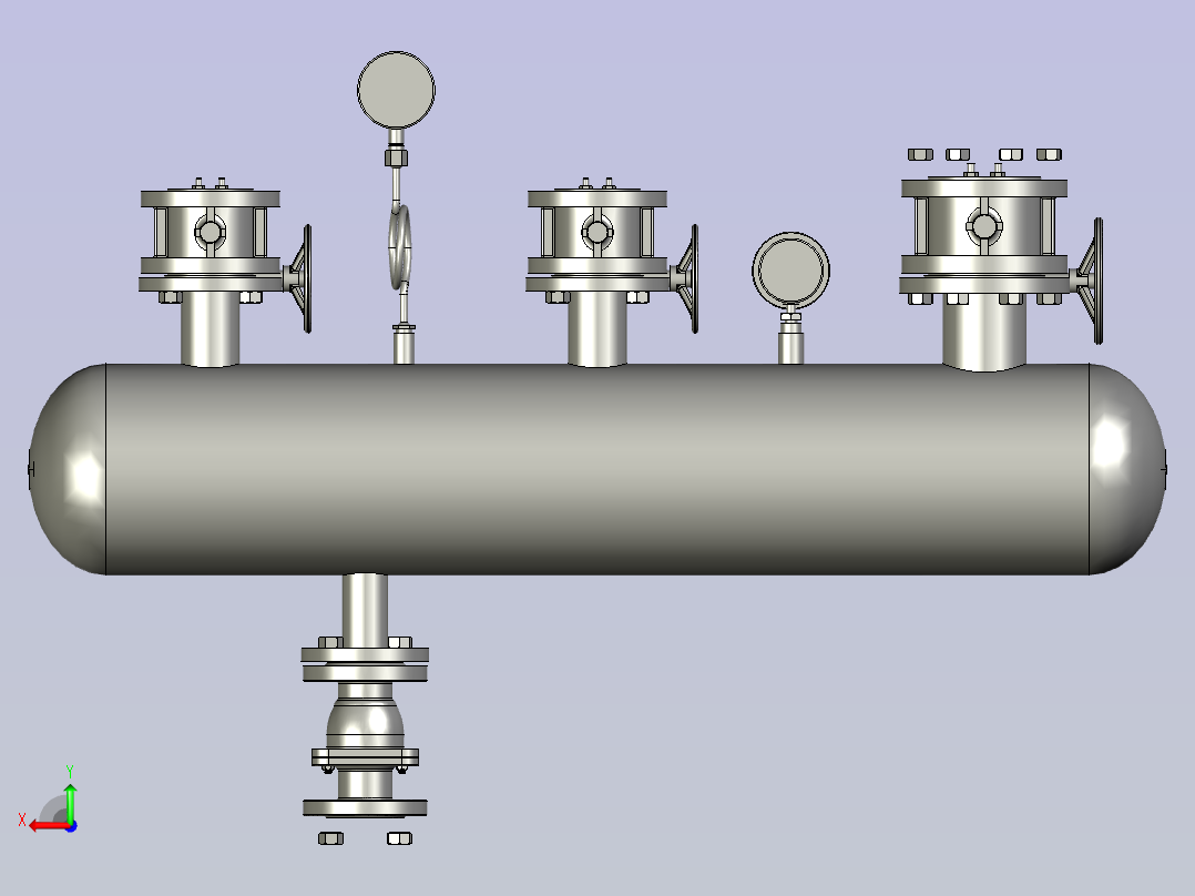 分集水器组装模块后视图