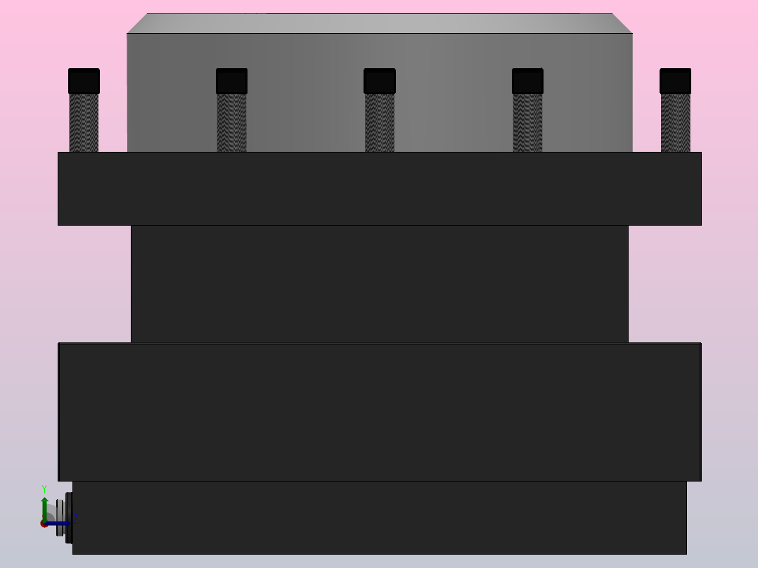 AK23系列数控转塔刀架[AK23440X4C]左视图