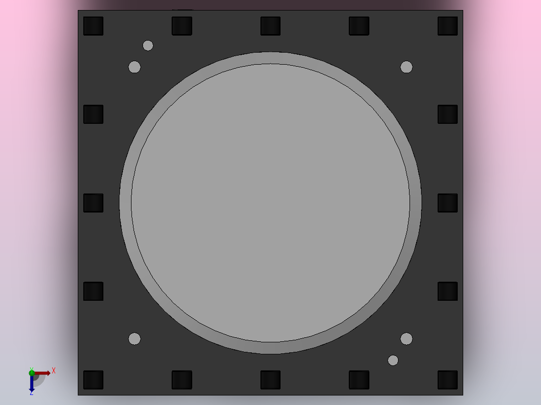AK23系列数控转塔刀架[AK23440X4C]俯视图