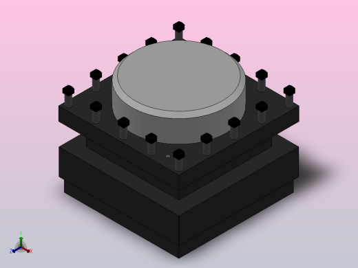 AK23系列数控转塔刀架[AK23440X4C]正等轴测缩略图