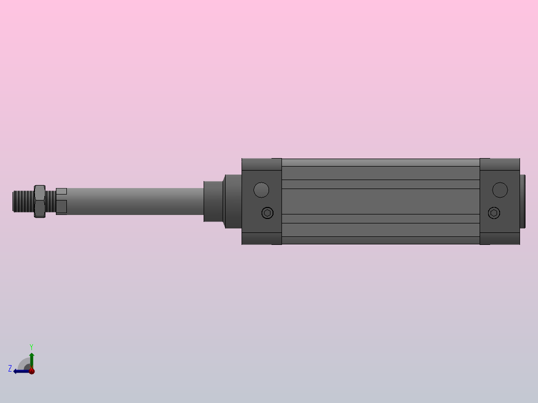 SE标准气缸系列[SE 50×100-S]右视图