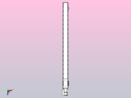 机器人皮带驱动直线轴TPA-GCB-120-P70-L1650-QL-M20-N3俯视缩略图