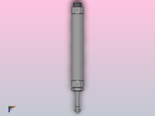 双作用气缸（QCM2系列）[QCM2-B-40-200]俯视缩略图