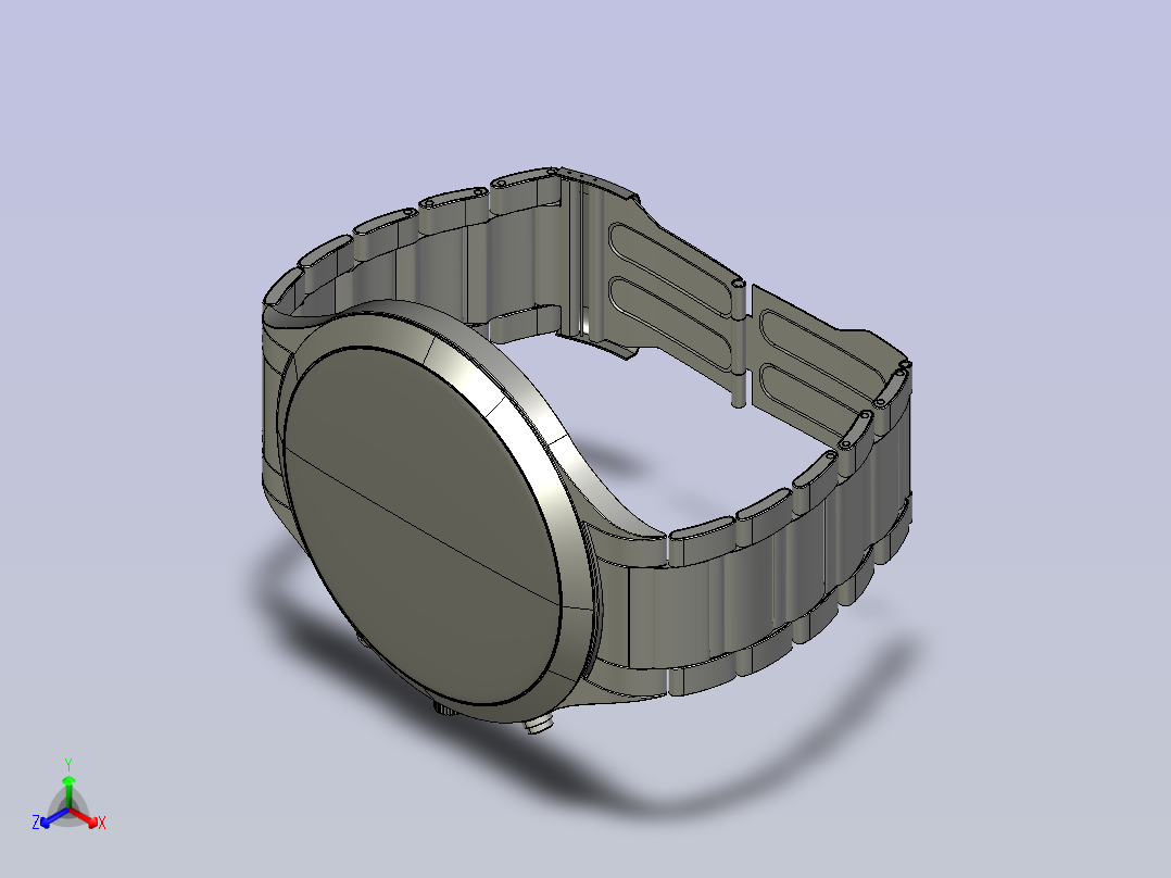 复古手表模型主视图