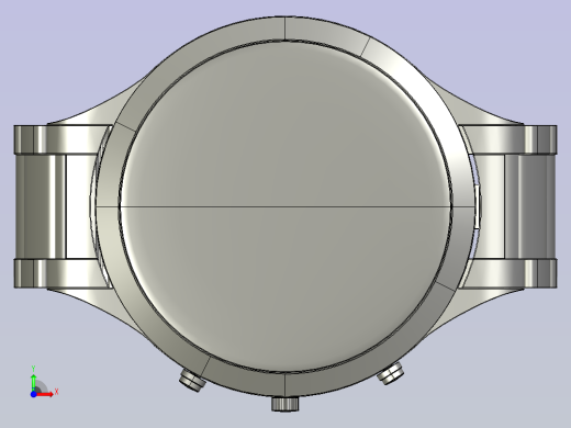 复古手表模型前视缩略图