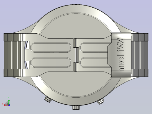 复古手表模型后视缩略图