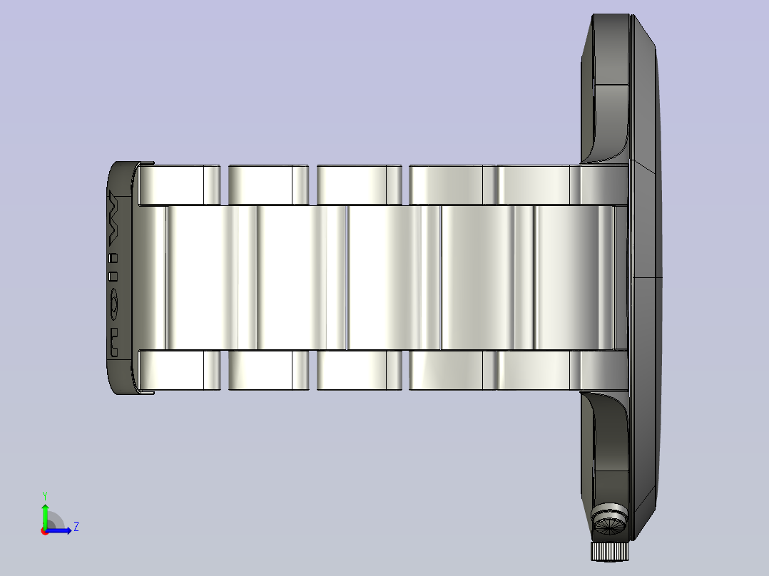 复古手表模型左视图
