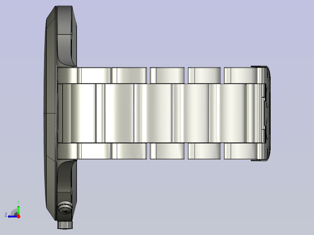 复古手表模型右视图