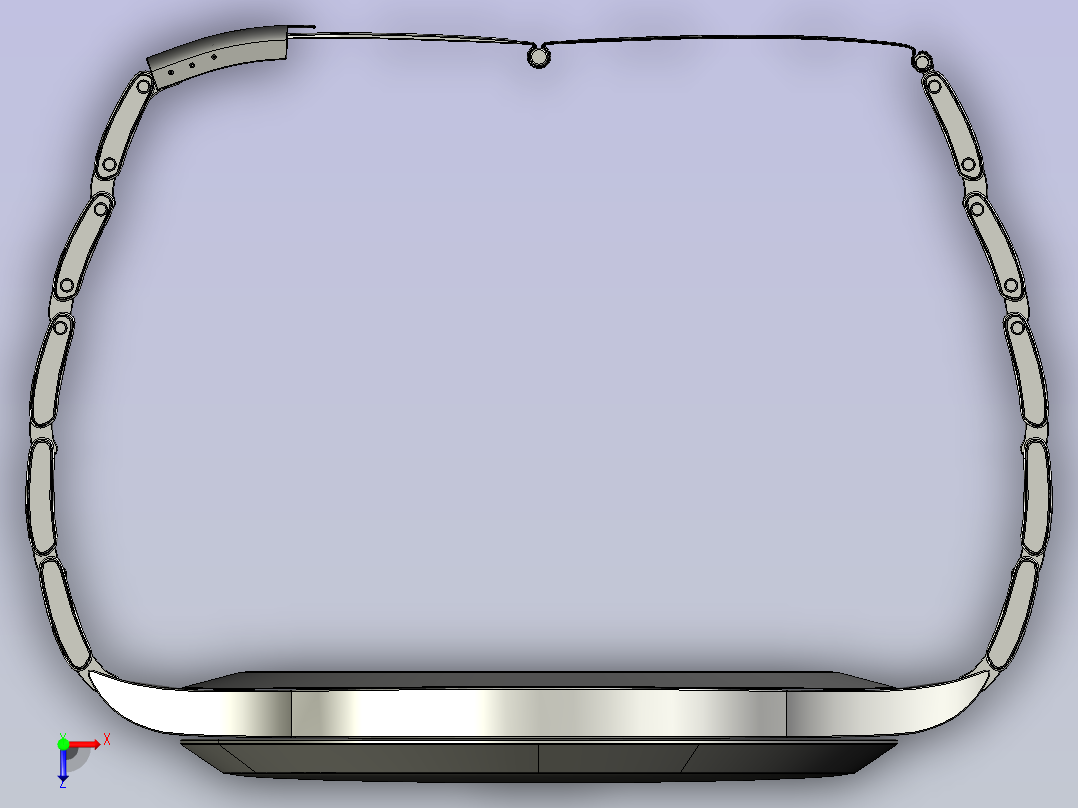复古手表模型俯视图