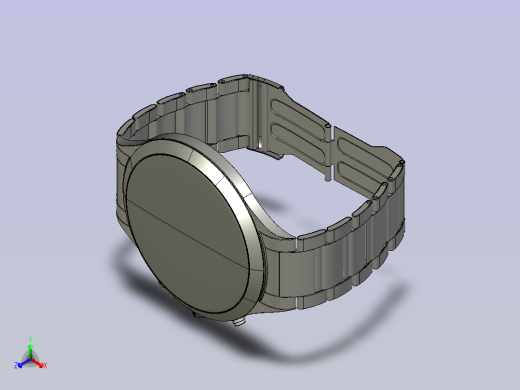 复古手表模型正等轴测缩略图