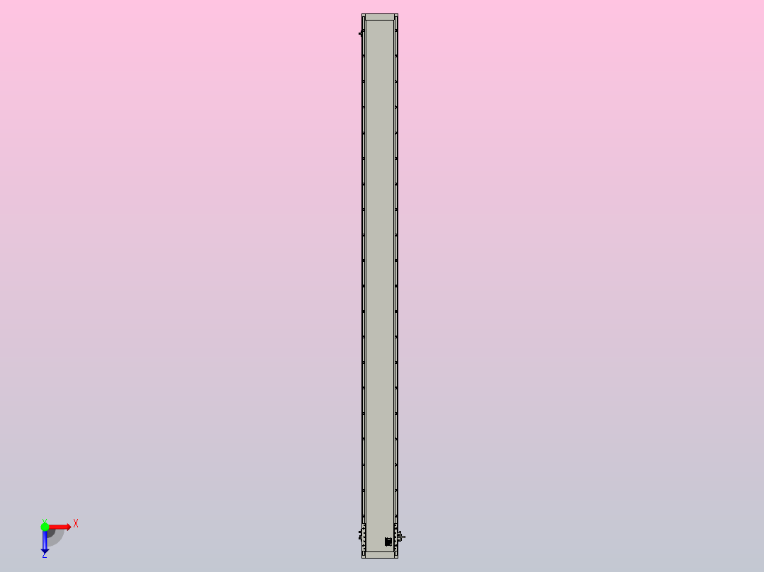 直驱直线电机轴TPA-LNP3-170-75C2-1-L2340-3-C-10-N3俯视图