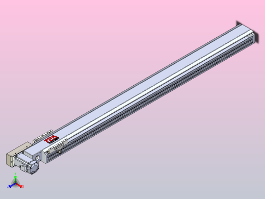 皮带直线轴半封闭可选导轨TPA-HNB-120D-110-L1250-ML-C-P40-N3